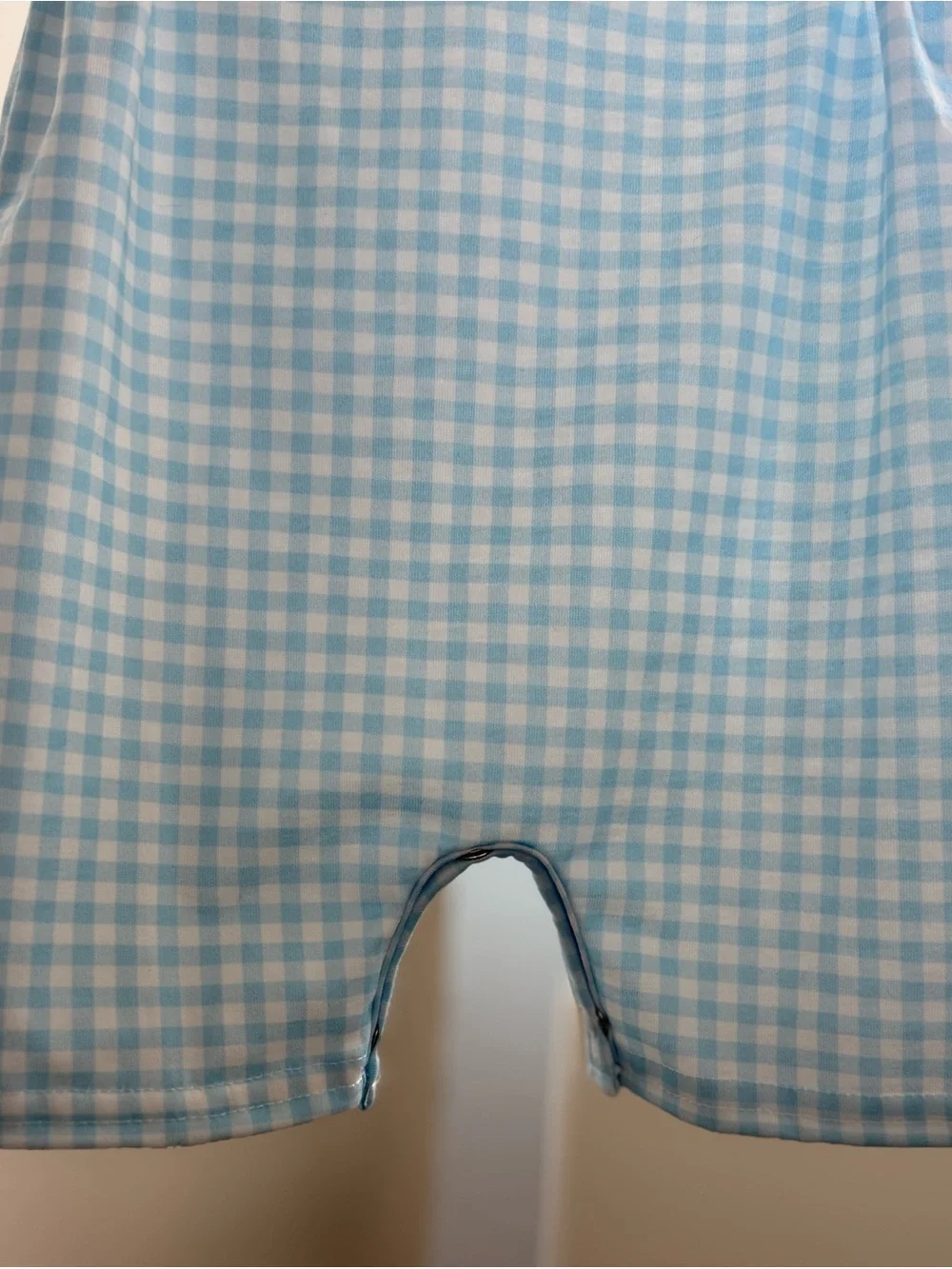 Daddy's Boy Blue Gingham Romper